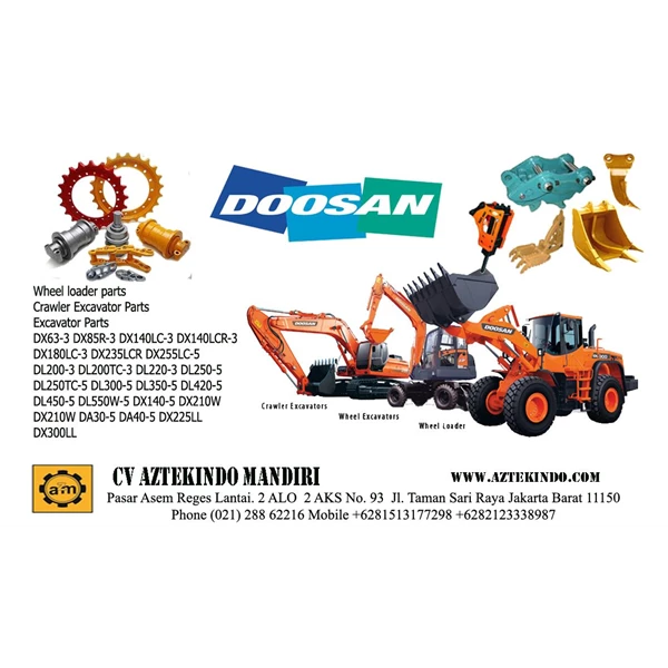 DOOSAN DX63-3 Excavator Spare Parts