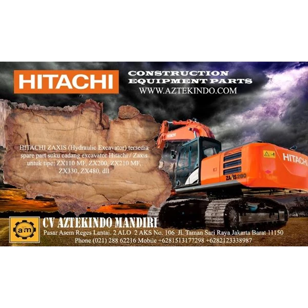 Hitachi ZX110 MF Excavator Spare Parts